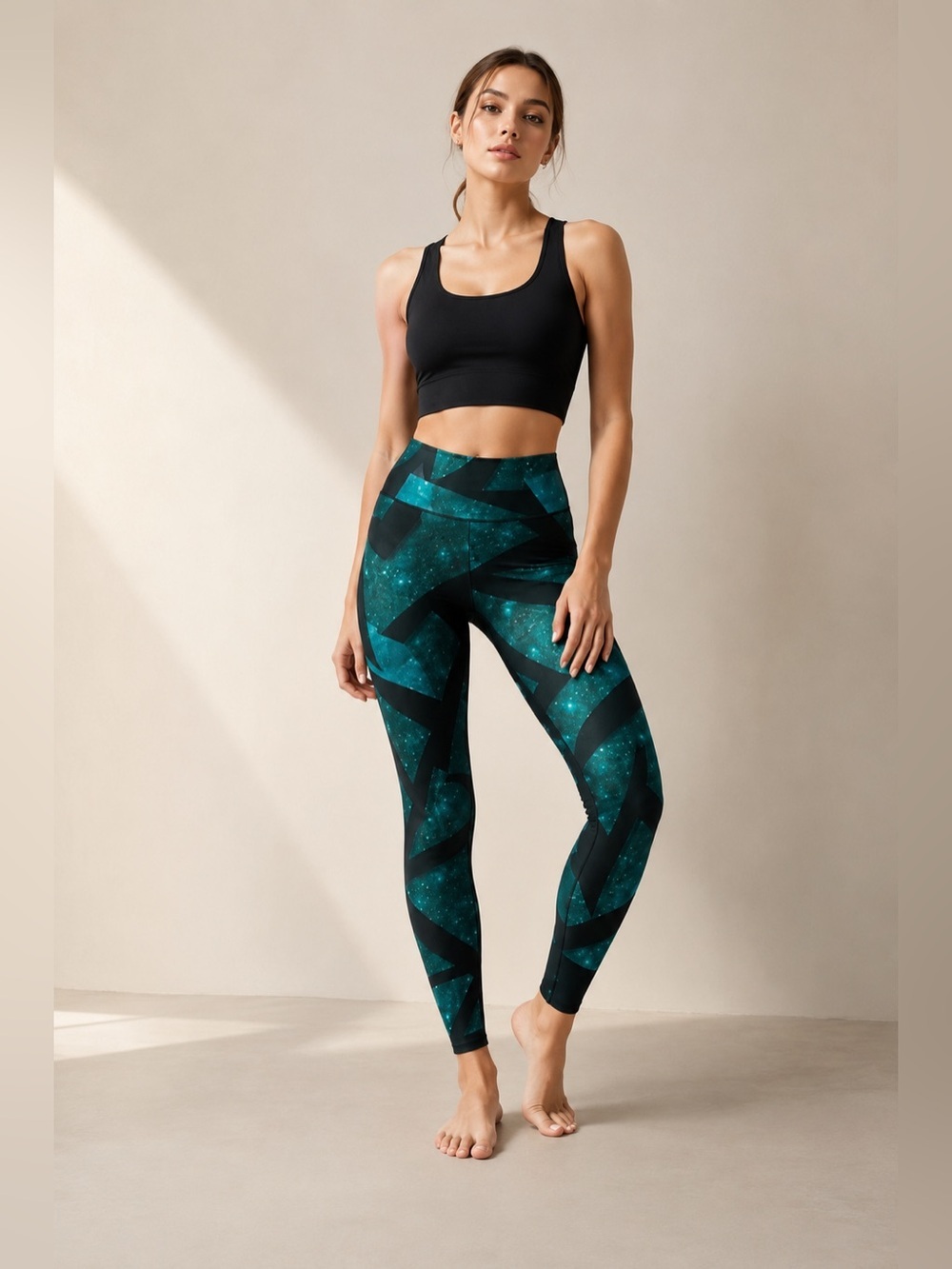 ALO Yoga High Waisted Geometric Leggings Athleisure Gym Workout